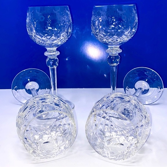 Rogaska Crystal Cut Balloon Gallia Wine
Hocks/Goblets Set of 4 Vintage RARE - Picture 3 of 17